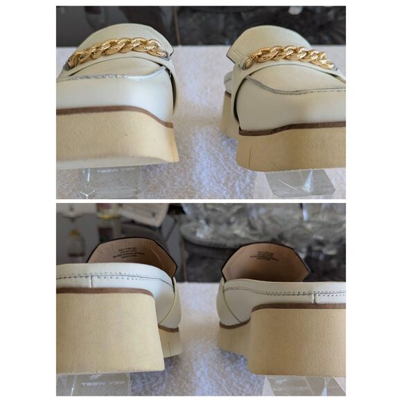 NAKED FEET - ELECT in chamois platform loafers/mules   Sz  9.5M - Picture 5 of 10